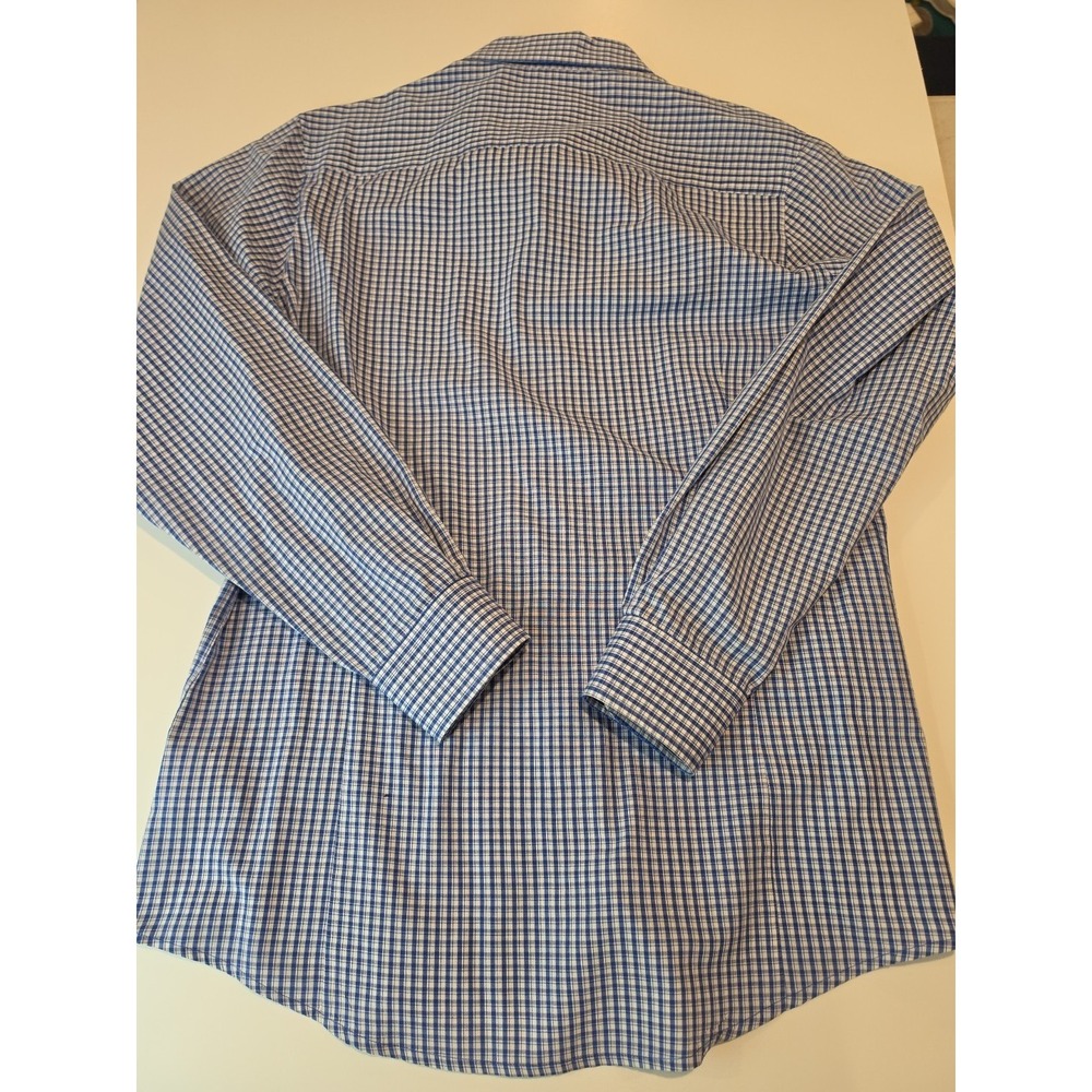 New York Rangers Antigua Mens Medium Long Sleeve Plaid Button Up With... - Picture 8 of 10